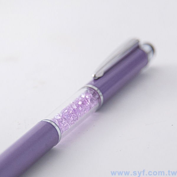 水晶電容觸控筆-金屬廣告禮品筆-多功能觸控廣告原子筆-兩種款式可選-採購批發贈品筆_4